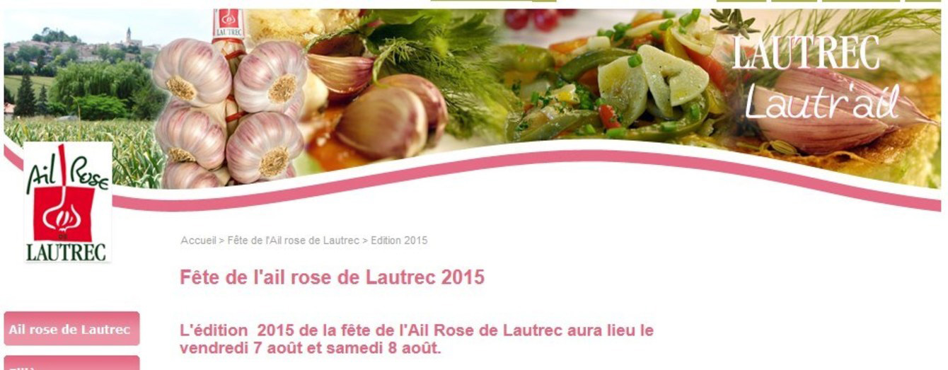 Fête de l'Ail Rose de Lautrec - FRANCE